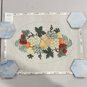 Fruit and Leaf Needlepoint Canvas